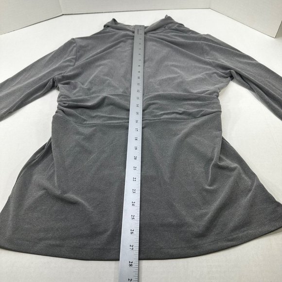 New York And Company Women's Size Large Top Long Sleeve Pullover Gray Preowned - Picture 11 of 11